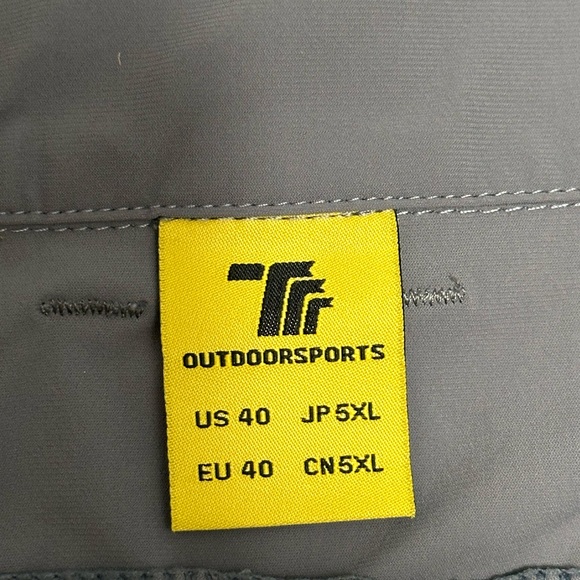 Mens OutdoorSports 40 XL Shorts Khakis Chino Gray Flex Gripper Waist Stretch New - Picture 8 of 9